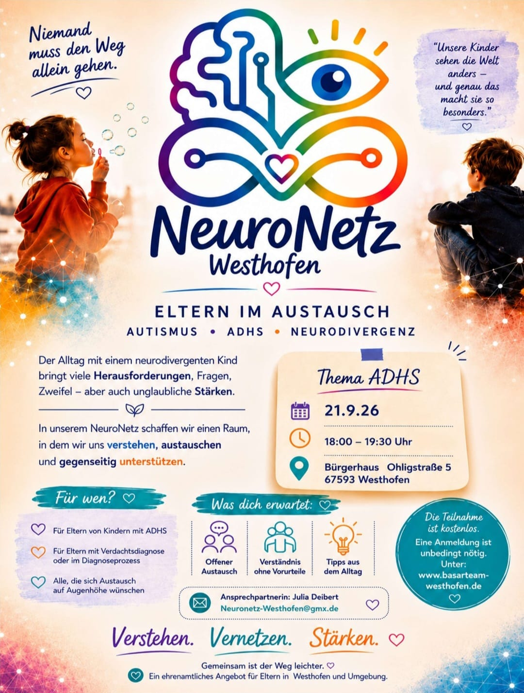 Flyer: NeuroNetz Westhofen ADHS, 21.09.2026